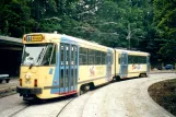Brussels tram line 44 with articulated tram 7818 at Tervuren Station (2002)