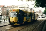 Brussels tram line 82 with articulated tram 7789 at Porte d'Anderlecht / Anderlechtsepoort (2002)