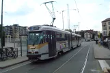 Brussels tram line 82 with articulated tram 7922 at Triangle / Driehoek (2010)