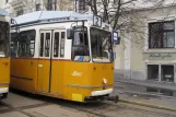 Budapest tram line 2 with articulated tram 1370 at Jászai Mari tér (2013)
