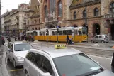 Budapest tram line 47 with articulated tram 1301 at Fővám tér M (2013)