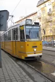 Budapest tram line 47 with articulated tram 1301 on Bartók Béla út (2013)