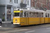 Budapest tram line 47 with articulated tram 1315 near Gárdonyi tér (2013)