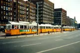 Budapest tram line 47 with railcar 3420 at Deák Ferenc tér (1994)