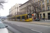 Budapest tram line 6 with low-floor articulated tram 2036 on Szent István körút (2013)