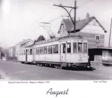 Calendar: Brussels regional line 580 with railcar 9762 at Baelen (1955)