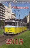 Calendar: Budapest tram line 49 with articulated tram 492 Villamosok 2015 (2012)
