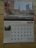Calendar: San Francisco cable car California with cable car 52 on California Street (2023)