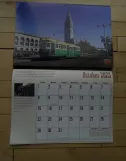 Calendar: San Francisco E-Embarcadero Steetcar with railcar 496 in front of Ferry Building (2023)