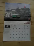 Calendar: San Francisco F-Market & Wharves with railcar 162 on Market Street (2023)