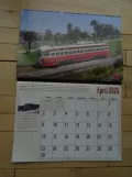 Calendar: San Francisco railcar 1062 at Dolores Park (2023)