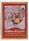 Cardboard tag: Grøn & Witzke
 (1918)