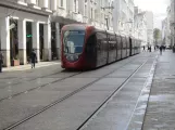 Casablanca tram line T1  close by Marché Central (2018)