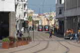 Casablanca tram line T1 on Boulevard Mohammed V (2015)