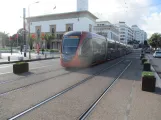 Casablanca tram line T1 on Place Mohamed V (2018)