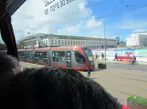 Casablanca tram line T1 , the back Mohamed Diouri (2018)