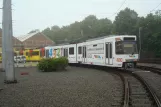 Charleroi articulated tram 7404 at Jumet (2014)