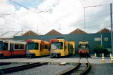 Charleroi articulated tram 7406 at the depot Jumet (2007)