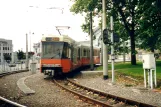 Charleroi tram line M4 with articulated tram 6103 at Charleroi Sud (2002)