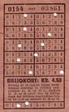 Cheap card for Københavns Sporveje (KS), the front (1963)