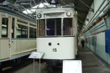 Chemnitz railcar 15 in Straßenbahnmuseum Chemnitz (2015)