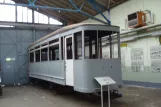 Chemnitz sidecar 566 during restoration Straßenbahnmuseum Chemnitz (2015)