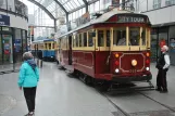 Christchurch Tramway line with railcar 244 at Christchurch Tramway (2023)