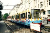 Cologne tram line 17 with articulated tram 2233 at Ubierring (2002)