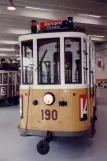 Copenhagen railcar 190 in Hovedstadsområdets Trafikselskabsmuseum (1984)