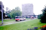 Cottbus articulated tram 20 at Stadtpromenade (1993)