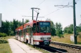 Cottbus tram line 4 with articulated tram 170 at Neu Schmellwitz (2004)