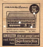 Discount ticket: Billetten er penge værd ved køb hos Selandia Radio-TV
 (1960-1970)