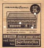 Discount ticket for Københavns Sporveje (KS), the back 1 POLET TransArena. (1960-1970)