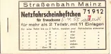 Discount ticket for Mainzer Mobilität, the front (1955)