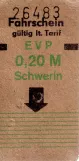 Discount ticket for Nahverkehr Schwerin (NVS) (1987)