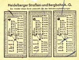 Discount ticket for Rhein-Neckar-Verkehr in Heidelberg (RNV), the back (1938)