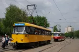 Dnipro tram line 11 with railcar 1425 on Kalinin Avenue (2011)