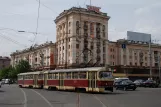 Dnipro tram line 15 with railcar 1373 on Kurchatova Street (2011)