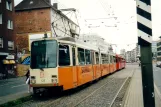 Dortmund tram line U43 with articulated tram 123 at Ostentor (2002)