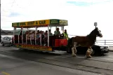 Douglas, Isle of Man Horse Drawn Trams with open horse-drawn tram 33 on Loch Promenade (2006)