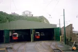 Douglas, Isle of Man railcar 1 inside the depot Derby Castle (2006)