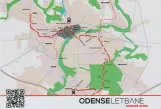 Drawing: Odense, the front Odense Letbane Samler Byen (2017)