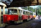 Dresden museum line 16 with railcar 222 998-7 at the depot Tolkewitz (2007)