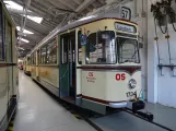Dresden railcar 1734 in Straßenbahnmuseum (2019)