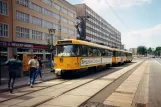 Dresden tram line 14 with railcar 224 026 at Altmarkt (1996)