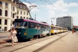 Dresden tram line 4 at Pirnaischer Platz (Stadtmuseum) (1996)