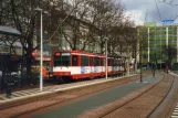 Duisburg regional line U79 with articulated tram 4201 at Hauptbahnhof (1988)