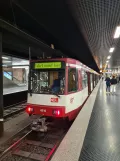 Düsseldorf articulated tram 4210 at Hauptbahnhof (2022)