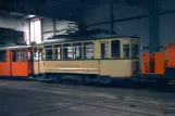 Düsseldorf museum tram 239 inside the depot Betriebshof Lierenfeld (1996)