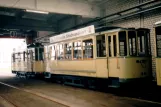 Düsseldorf museum tram 797 inside the depot Betriebshof Lierenfeld (1996)
